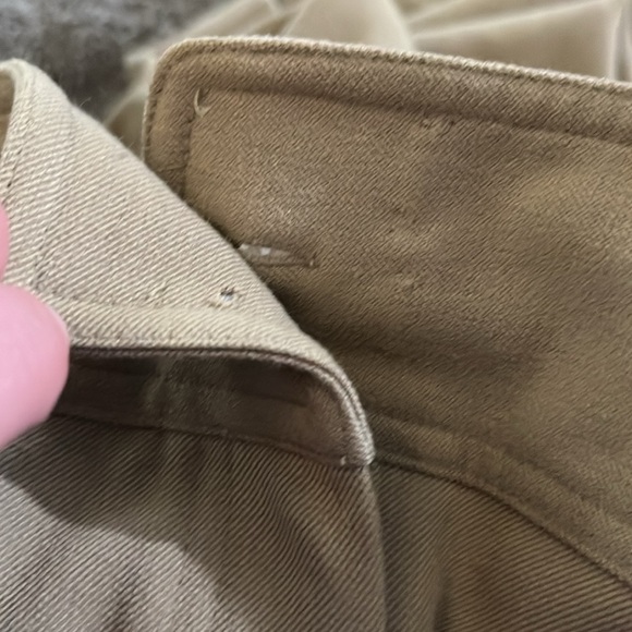 Apt 9 Pleated Straight Leg Ponte Dress Pants Khaki Tan 6 - Picture 5 of 7